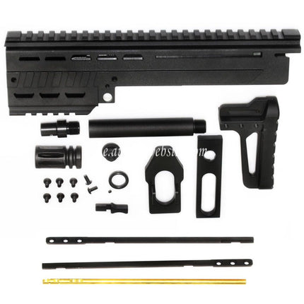 King Arms Max 11 MK12 Handschutz Laufsatz Geeignet für KWA / KSC M11A4 M11 GBB Gewehre Airsoft Schwarz
