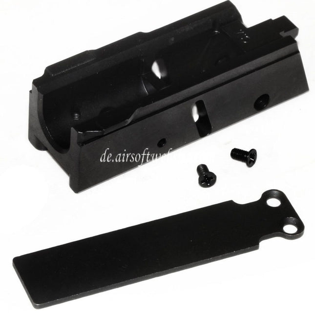 Guns Modify GM CNC Stahl Frontbasis geeignet für Tokyo Marui G17 G18C Serie GBB Pistolen Airsoft