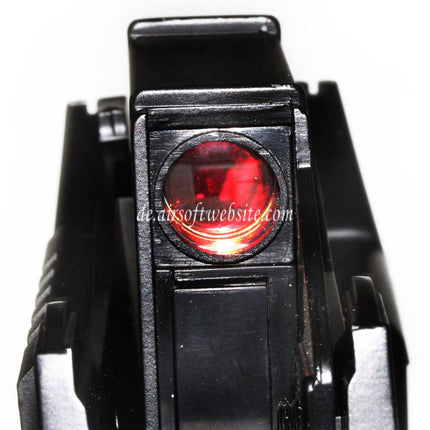 CYMA Oberer Empfänger mit rotem Punkt Geeignet für CYMA Tokyo Marui P90 Serie AEG Gewehre Airsoft Schwarz