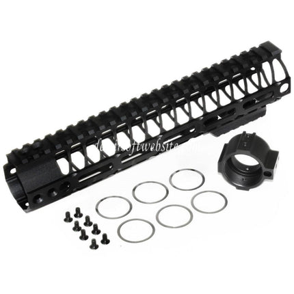 CYMA 256mm 10 Zoll M-LOK RAS Handschutz schienen system Geeignet für CYMA VFC GHK Tokyo Marui M4 M16 Serie AEG Gewehre Airsoft Schwarz