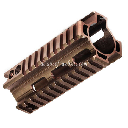 Airsoft Website CNC Aluminum 125mm 4-seitiger Handschutz schienen system Geeignet für Double Bell BY-805 VFC WE-Tech Tokyo Marui SCAR Serie AEG GBB Gewehre