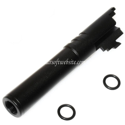 5KU 4.3 Zoll CNC Aluminium Äußerer Lauf +11mm CW im Uhrzeigersinn Geeignet für Tokyo Marui Hi-Capa 4.3 GBB Pistolen Airsoft