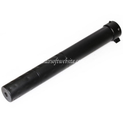 Airsoft Website 295mm QD Schnellablösung Schalldämpfer Geeignet für Golden Eagle CYMA SR25 AEG GBB Gewehre Airsoft Schwarz