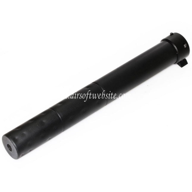 Airsoft Website 295mm QD Schnellablösung Schalldämpfer Geeignet für Golden Eagle CYMA SR25 AEG GBB Gewehre Airsoft Schwarz