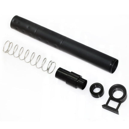 Airsoft Website 295mm QD Schnellablösung Schalldämpfer Geeignet für Golden Eagle CYMA SR25 AEG GBB Gewehre Airsoft Schwarz