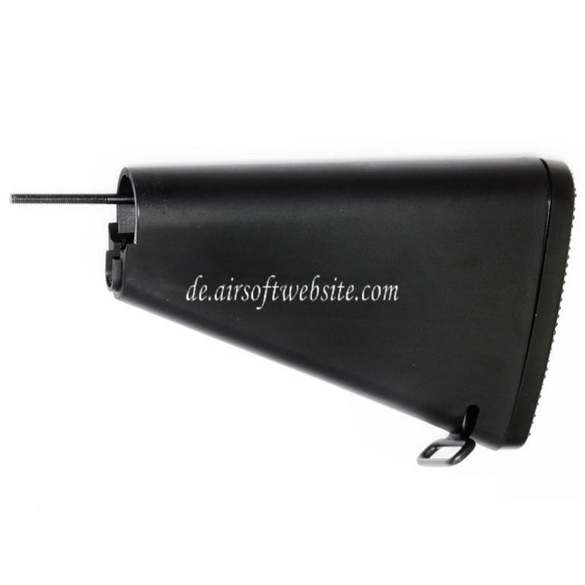 Airsoft Website 188mm Kurzer Stil Festem Schaft Geeignet für M4 M16 M16A1 M16A2 Serie AEG Gewehre Schwarz