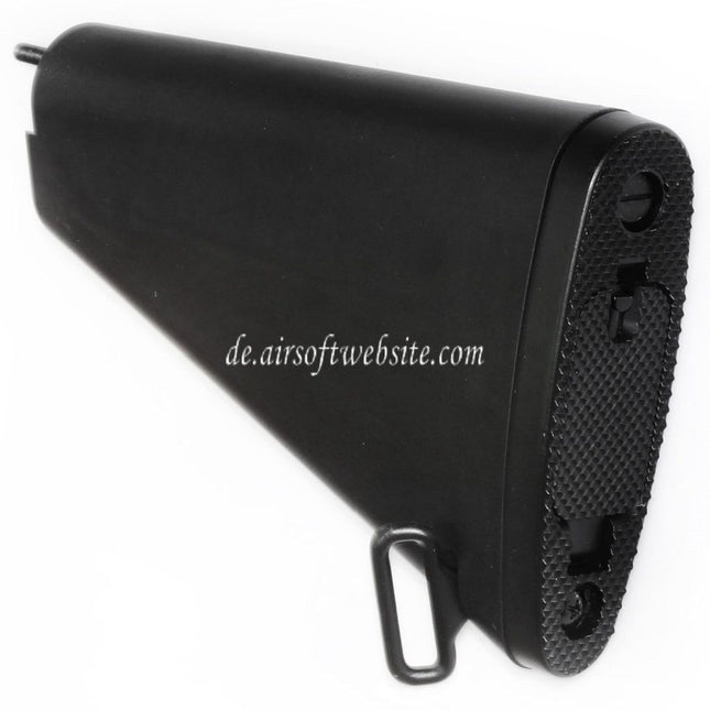 Airsoft Website 188mm Kurzer Stil Festem Schaft Geeignet für M4 M16 M16A1 M16A2 Serie AEG Gewehre Schwarz