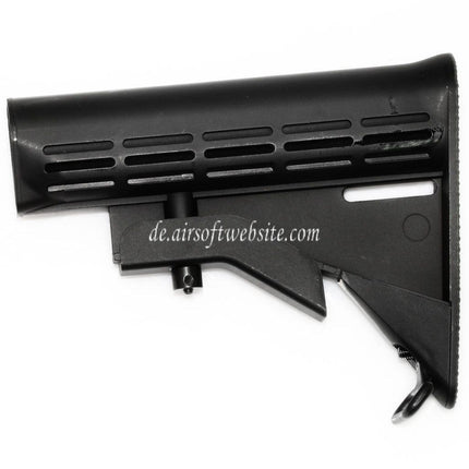 Airsoft Website 165mm Polymer Stock Geeignet für M4 M16 Serie AEG Gewehre Schwarz