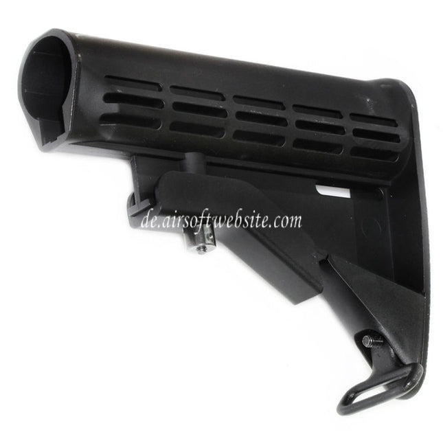 Airsoft Website 165mm Polymer Stock Geeignet für M4 M16 Serie AEG Gewehre Schwarz