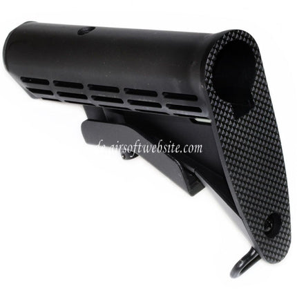 Airsoft Website 165mm Polymer Stock Geeignet für M4 M16 Serie AEG Gewehre Schwarz