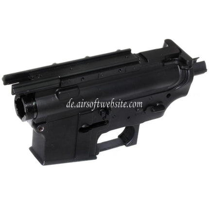 Golden Eagle Oberer Unterer Metall Körperempfänger Geeignet für JG Golden Eagle Tokyo Marui M4 S-System AEG Gewehre Airsoft Schwarz