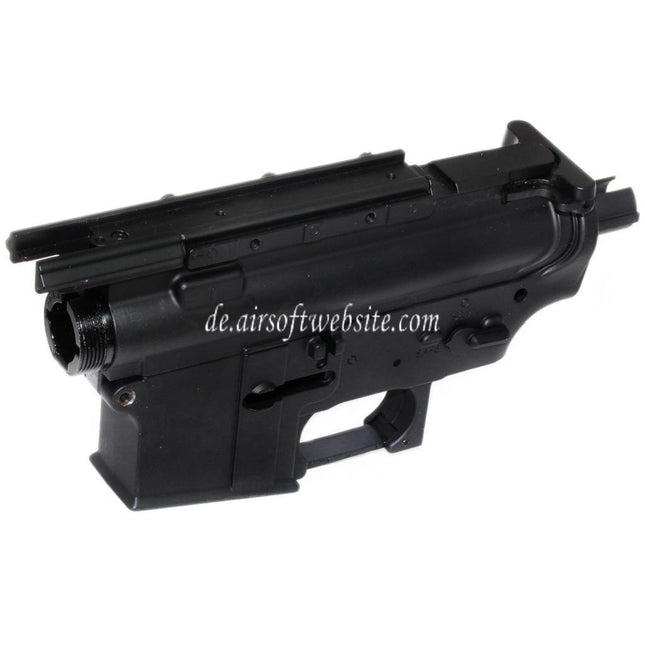 Golden Eagle Oberer Unterer Metall Körperempfänger Geeignet für JG Golden Eagle Tokyo Marui M4 S-System AEG Gewehre Airsoft Schwarz