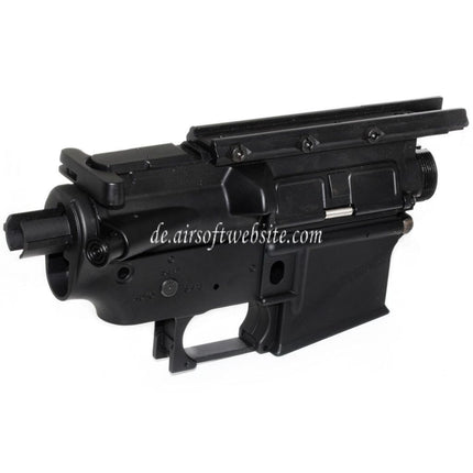 Golden Eagle Oberer Unterer Metall Körperempfänger Geeignet für JG Golden Eagle Tokyo Marui M4 S-System AEG Gewehre Airsoft Schwarz