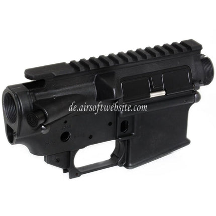 Golden Eagle Polymer Oberer Unterer Körperempfänger Geeignet für JG Golden Eagle WA M4 M16 Serie GBB Gewehre Airsoft Schwarz