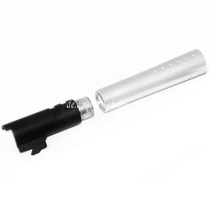 DOUBLE BELL 124mm/128mm V12 Stil Äußerer Lauf Set Geeignet für DOUBLE BELL ARMY Tokyo Marui 1911 GBB Pistolen Airsoft