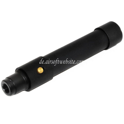 DOUBLE BELL 173mm/203mm x 34mm MPX QD Schalldämpfer mit Mündungsfeuerdämpfer Geeignet für -14mm CCW Gegen den Uhrzeigersinn Lauf Gewehre Airsoft Schwarz