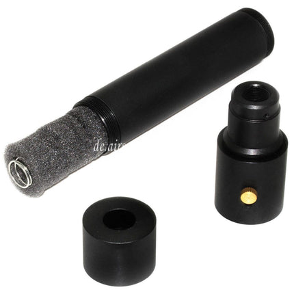 DOUBLE BELL 173mm/203mm x 34mm MPX QD Schalldämpfer mit Mündungsfeuerdämpfer Geeignet für -14mm CCW Gegen den Uhrzeigersinn Lauf Gewehre Airsoft Schwarz