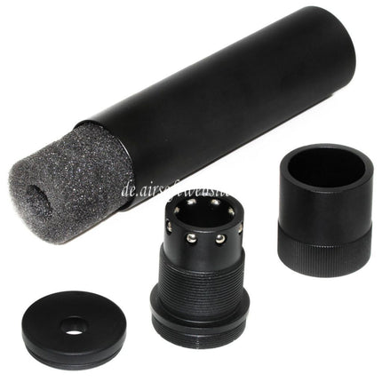 DOUBLE BELL 176mm x 38mm Schnellverschluss Kugellager QD Schalldämpfer Schwarz