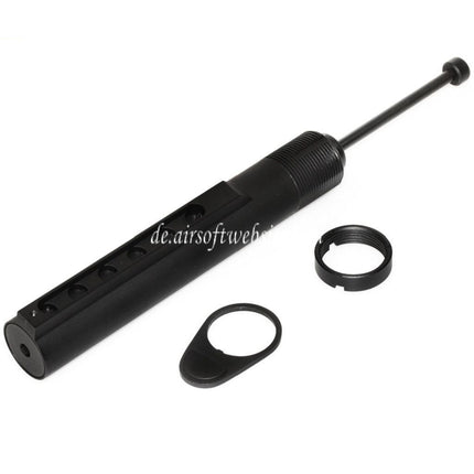 APS AR Gewehrschaft Pufferrohr mit Rückstoßsatz Geeignet für APS X1 Xtreme GBox Serie GBB Ultimate Pistol Gewehre Airsoft Schwarz