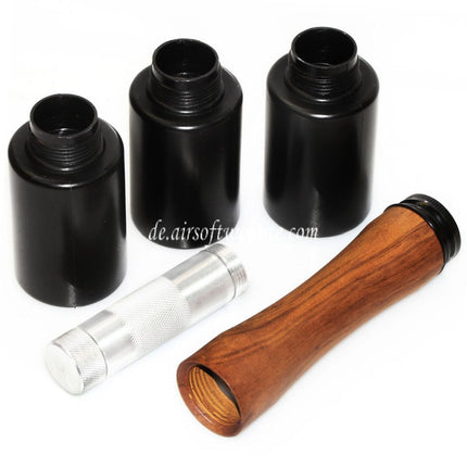APS HAKKOTSU 3 Stück Thunder B Stick Stil Co2 Schall Granate Stielhandgranate Paket mit Kern