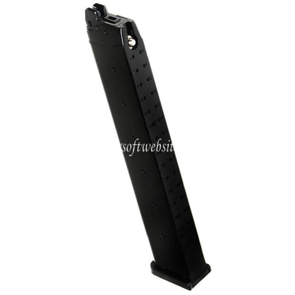 ARMY ARMAMENT 50rd Langer Typ Gas Magazin Geeignet für G17 G18C G34 G35 G-Serie GBB Pistolen Airsoft Schwarz