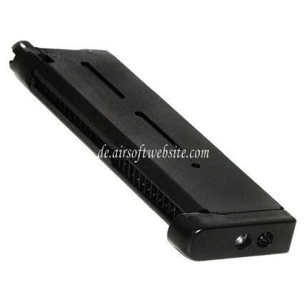 ARMY ARMAMENT 28rd Gas Magazin Geeignet für ARMY R27 R28 R29 DOUBLE BELL E&C Tokyo Marui M1911 Serie GBB Pistolen Airsoft Schwarz
