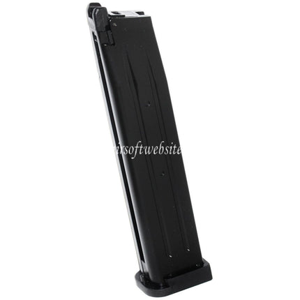 ARMY ARMAMENT 50rd Gas Magazin Langer Typ geeignet für Hi-Capa-Serie GBB Pistolen Airsoft Schwarz