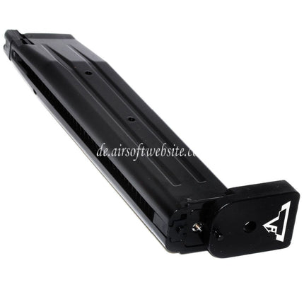 ARMY ARMAMENT 50rd Gas Magazin Langer Typ geeignet für Hi-Capa-Serie GBB Pistolen Airsoft Schwarz