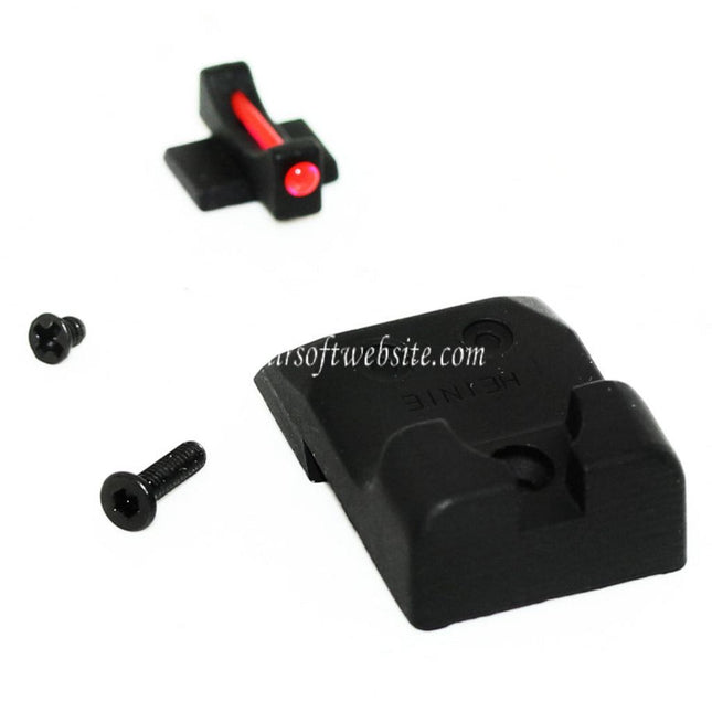 Airsoft Website Fiberglasvisier Korn Kimme Geeignet für ARMY ARMAMENT R501 Tokyo Marui Hi-Capa Serie GBB Pistolen Airsoft