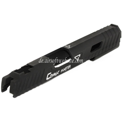 ARMY ARMAMENT 200mm Metall Schlitten Geeignet für ARMY R601 TTI Combat Master Tokyo Marui Hi-Capa GBB Pistolen Airsoft Schwarz