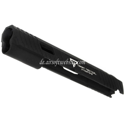 ARMY ARMAMENT 200mm Metall Schlitten Geeignet für ARMY R601 TTI Combat Master Tokyo Marui Hi-Capa GBB Pistolen Airsoft Schwarz