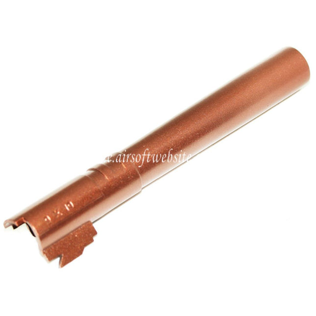 AIRSOFT WEBSITE 133mm/136mm Außen Lauf -12mm CCW Gegen den Uhrzeigersinn Geeignet für ARMY ARMAMENT R601 TTI Combat Master Tokyo Marui Hi-Capa Serie GBB Pistolen Bronze