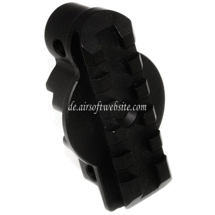 5KU 20mm M1913 Picatinny Schienenschaftadapter Endkappe Geeignet für Umarex VFC MP5K PDW Serie GBB Gewehre Airsoft Schwarz