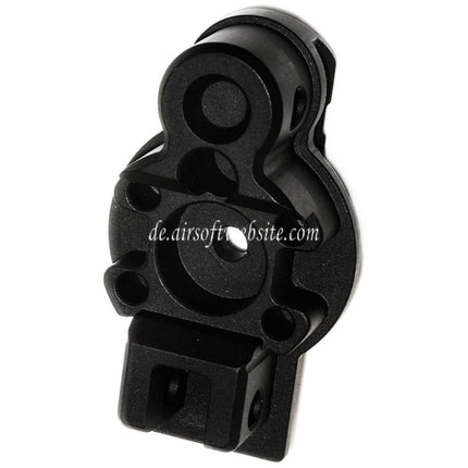 5KU 20mm M1913 Picatinny Schienenschaftadapter Endkappe Geeignet für Umarex VFC MP5K PDW Serie GBB Gewehre Airsoft Schwarz