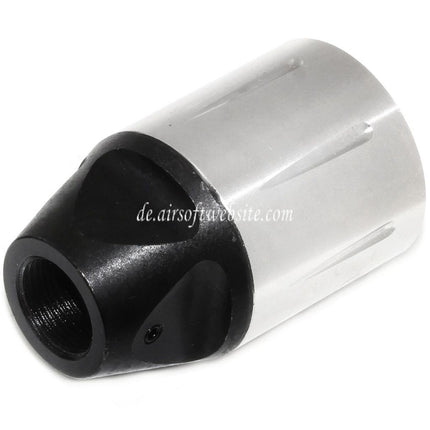 5KU 51mm SLR Stil Mündungsfeuerdämpfer Geeignet für -14mm CCW Gegen den Uhrzeigersinn Lauf Gewehre Airsoft Schwarz