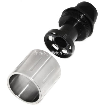 5KU 51mm SLR Stil Mündungsfeuerdämpfer Geeignet für -14mm CCW Gegen den Uhrzeigersinn Lauf Gewehre Airsoft Schwarz