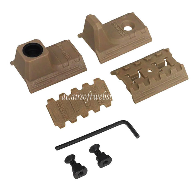 DOUBLE BELL Polymer Handstopper Kit Geeignet für M-Lok Handschutz Schienen system