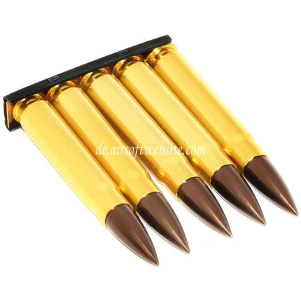 DOUBLE BELL 5 Stück Set Metall Dummy Shell Patronen geeignet für D-Boys DOUBLE BELL Kar-98K 98K Bolt Action Scharfschützengewehre Airsoft