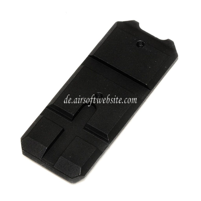 E&C Schienenabschnitt Geeignet für E&C Tokyo Marui Hi-Capa Serie GBB Pistolen Airsoft Schwarz