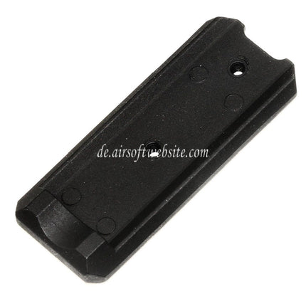 E&C Schienenabschnitt Geeignet für E&C Tokyo Marui Hi-Capa Serie GBB Pistolen Airsoft Schwarz