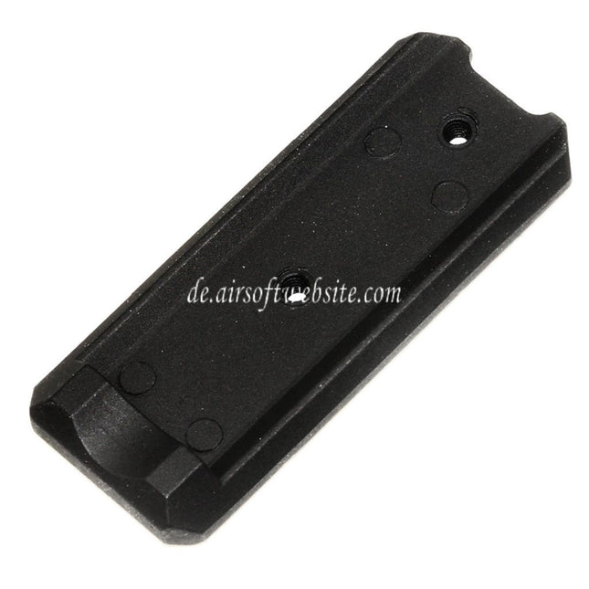 E&C Schienenabschnitt Geeignet für E&C Tokyo Marui Hi-Capa Serie GBB Pistolen Airsoft Schwarz