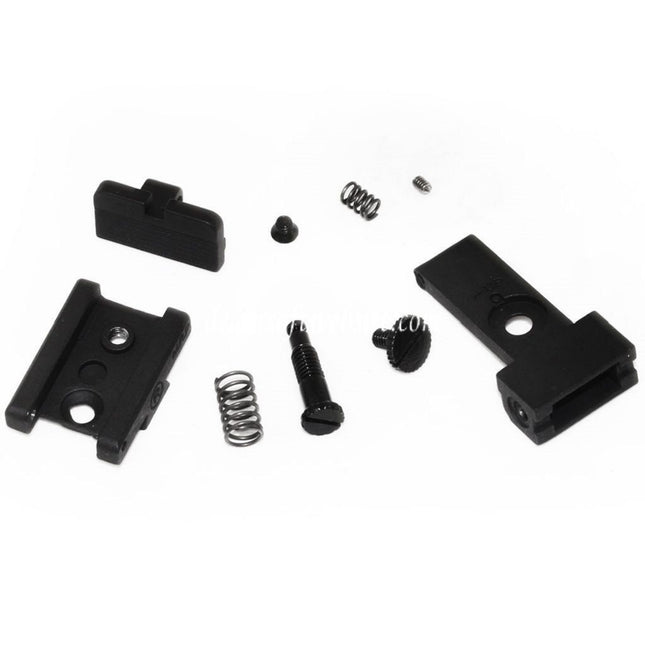 E&C hinteres Visier Geeignet für E&C Tokyo Marui Hi-Capa Serie GBB Pistolen Airsoft Schwarz