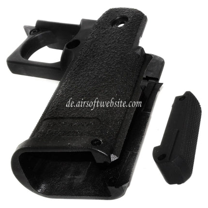 E&C Polymer Pistolengriff Geeignet für E&C Tokyo Marui Hi-Capa Serie GBB Pistolen Airsoft Schwarz