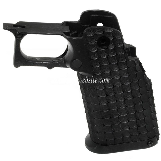 E&C Polymer Pistolengriff Set Geeignet für E&C Tokyo Marui Hi-Capa Serie GBB Pistolen Airsoft Schwarz