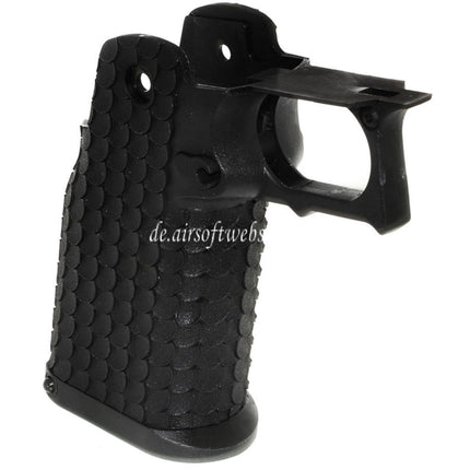 E&C Polymer Pistolengriff Set Geeignet für E&C Tokyo Marui Hi-Capa Serie GBB Pistolen Airsoft Schwarz