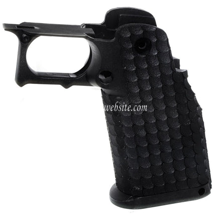 E&C Combat Master Polymer Pistolengriff Geeignet für E&C Tokyo Marui Hi-Capa Serie GBB Pistolen Airsoft Schwarz