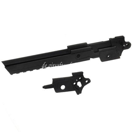 E&C Mittlerer Rahmen mit Under Rail Geeignet für E&C Tokyo Marui Hi-Capa 5.1 Serie GBB Pistolen Airsoft