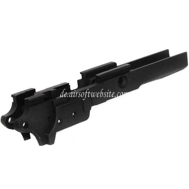 E&C Mittlerer Rahmen Geeignet für E&C Tokyo Marui Hi-Capa 5.1 Serie GBB Pistolens Airsoft Schwarz