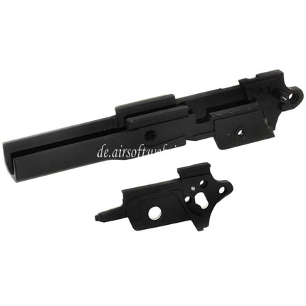 E&C Mittlerer Rahmen Geeignet für E&C Tokyo Marui Hi-Capa 5.1 Serie GBB Pistolens Airsoft Schwarz