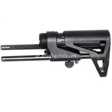 5KU SCW Einziehbarer PDW Schaft Geeignet für Tokyo Marui M4 MWS Serie GBB Gewehre Airsoft Schwarz